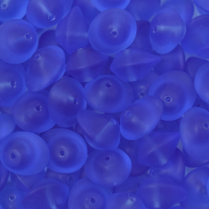 Contas de Murano Boné Matte Safira 30050 7x11