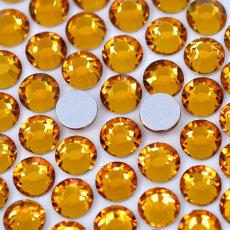 Strass Chaton Base Reta (Sem Cola) Supreme Topaz SS16 = 3,8mm