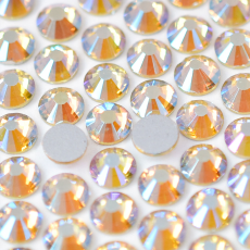 Strass Chaton Base Reta (Sem Cola) Supreme Jonquil Aurora Boreal SS20 = 4,6mm