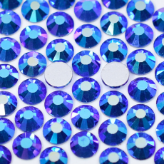 Strass Chaton Base Reta (Sem Cola) Supreme Safira Aurora Boreal SS20 = 4,6mm