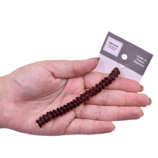 Contas de Murano Disco Torcido Transparente Matte Ametista 20060 4x9mm