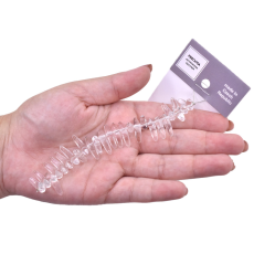 Contas de Murano Bumerang Cristal 00030 17x10mm