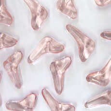 Contas de Murano Bumerang Rosa 70110 17x10mm