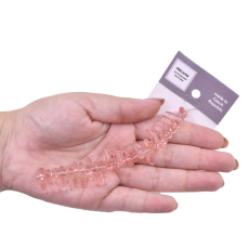 Contas de Murano Bumerang Rosa 70110 17x10mm