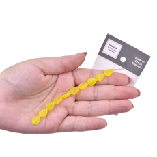 Contas de Murano Folha Amarelo 80000 10x8mm