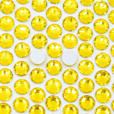 Strass Chaton Base Reta (Sem Cola) Supreme Citrine SS20 = 4,6mm