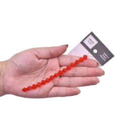 Contas de Murano Balão Transparente Vermelho Claro 90060 8mm