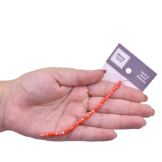 Contas de Murano Cubo Lustroso Coral 9316 4mm