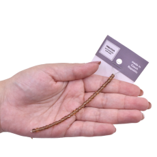 Contas de Murano Cubo Transparente Marrom 10230 4mm