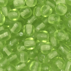 Contas de Murano Cubo Transparente Olivine 50400 4mm