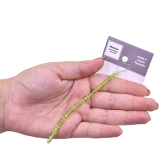 Contas de Murano Cubo Transparente Olivine 50400 4mm