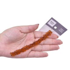 Contas de Murano Cascalho Matte Topaz 10090 11x9mm