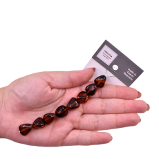 Contas de Murano Amendoim Onça 18016 15x13mm