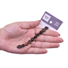 Contas de Murano Coração Marrom Matte 1500 10x10mm