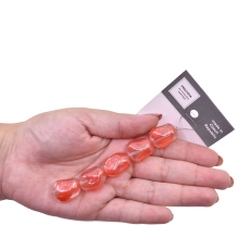 Contas de Murano Barroca Siam Cristal 9628 20x17mm