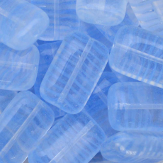 Canutilho Chiclete Jablonex Safira Mesclado Transparente 0831 16x10mm