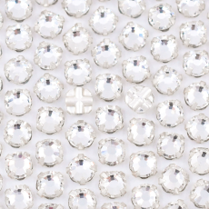 Engrampado Prateado Chaton Rose Supreme Cristal SS20 = 4,6mm