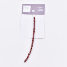 Contas de Murano Cubo Lustroso Vinho 13620 4mm