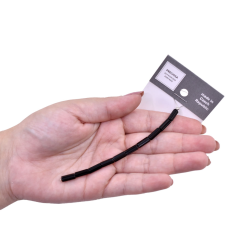 Contas de Murano Atlas Preto 23980 10x4mm