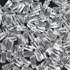 Canutilho Jablonex Triangular Torcido Cristal Transparente T 00050 10x5mm