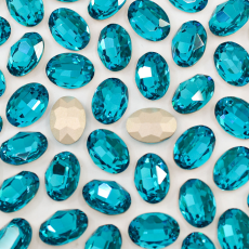 Strass Oval Supreme Água 18x13mm