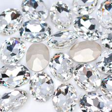 Strass Oval Supreme Cristal 25x18mm