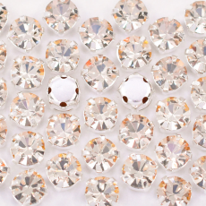 Strass Engrampado Prateado Preciosa Cristal Honey SS24 = 5,2mm