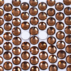 Strass Chaton Base Reta (Sem Cola) Supreme Smoked Topaz SS20 = 4,6mm