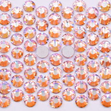 Strass Chaton Base Reta (Sem Cola) Supreme Light Rose Aurora Boreal SS16 = 3,8mm