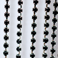 Corrente de Strass Niquel Supreme Jet SS12 = 3mm