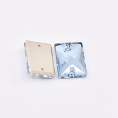 Retângulo para Bordar Supreme Light Safira 18x13mm