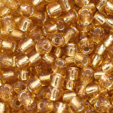Miçanga Supreme Ouro Novo Transparente 17020 6/0 = 3,6mm