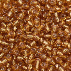 Miçanga Supreme Ouro Novo Transparente 17021 6/0 = 3,6mm