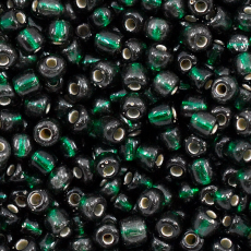 Miçanga Supreme Verde Escuro Transparente 57150 6/0 = 3,6mm