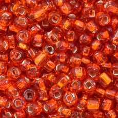 Miçanga Supreme Vermelho Transparente 97090 (Furo Quadrado) 6/0 = 3,6mm