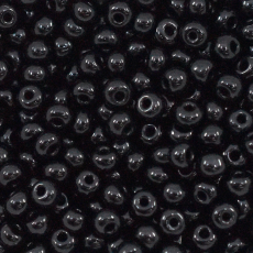 Miçanga Supreme Preto Fosco 23980 6/0 = 3,6mm
