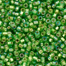 Miçanga Supreme Verde Transparente Aurora Boreal 57129 9,5/0 = 2,35mm