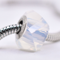 Berloque Swarovski White Opal 14mm