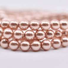 Pérola de Cristal Sparkling Cristal Rose Gold Pearl 4mm