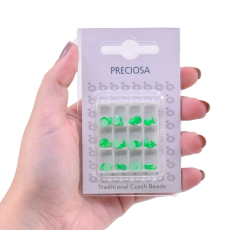 Strass Chaton Base Reta (Sem Cola) Preciosa Cristal Neon Green SS20 = 4,6mm