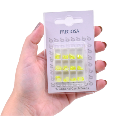 Strass Chaton Base Reta (Sem Cola) Preciosa Cristal Neon Yellow SS20 = 4,6mm