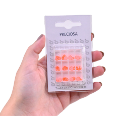 Strass Chaton Base Reta (Sem Cola) Preciosa Cristal Neon Orange SS20 = 4,6mm