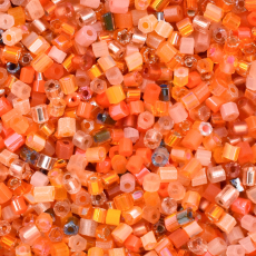 Vidrilho Jablonex Mix Tons Laranja e Coral 2x9/0=2,6mm