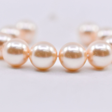 Pérola de Cristal em Fio Nacre Round Maxima Cream 10mm