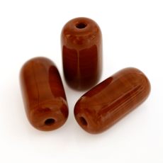 Contas de Murano Firma Marrom Fosco 13600 24x13mm