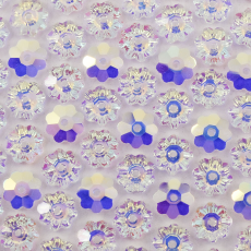 Flor para Bordar Supreme Unfoiled Cristal Aurora Boreal 6mm