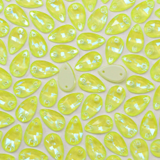 Gota Supreme para Bordar Cristal Neon Yellow 12x7mm