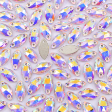 Navete para Bordar Supreme Light Rose Aurora Boreal 12x6mm