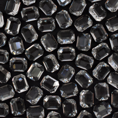 Strass Octagonal Supreme Unfoiled Cristal 14x10mm