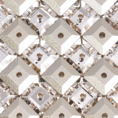Lantejoula de Cristal Quadrada Supreme Cristal 6mm